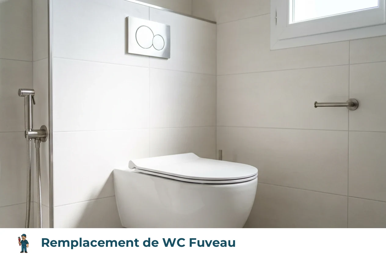 Remplacement de WC à Fuveau