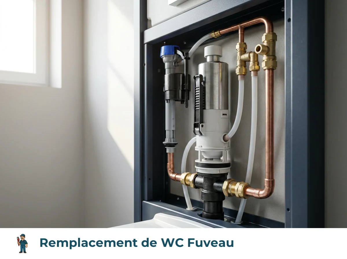 Remplacement de WC à Fuveau