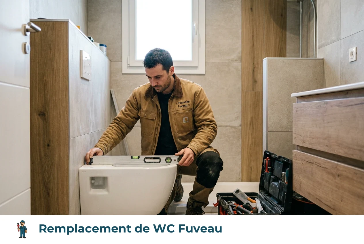 Remplacement de WC à Fuveau